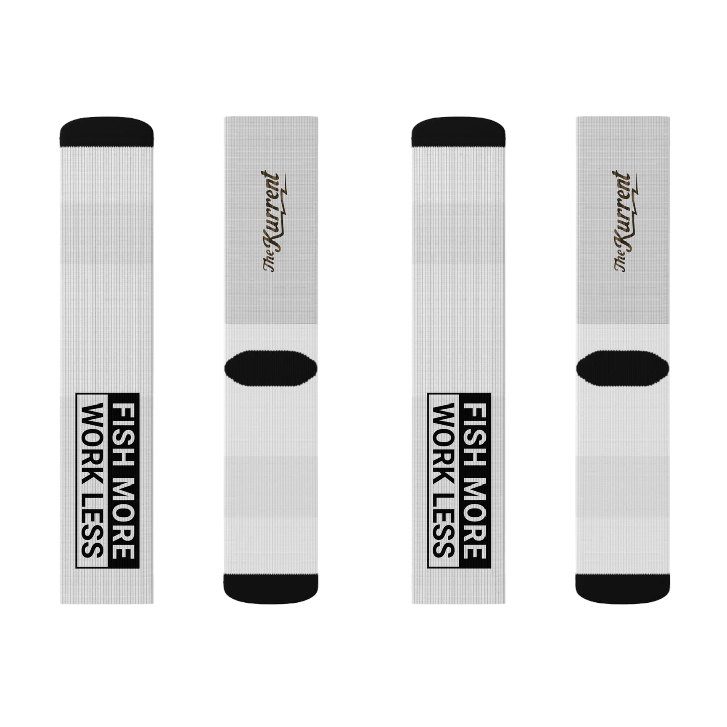 Fish More. Work Less. | Crew Socks by The Kurrent Supply