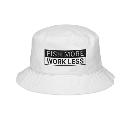 Fish More. Work Less. | Bucket Hat by The Kurrent Supply