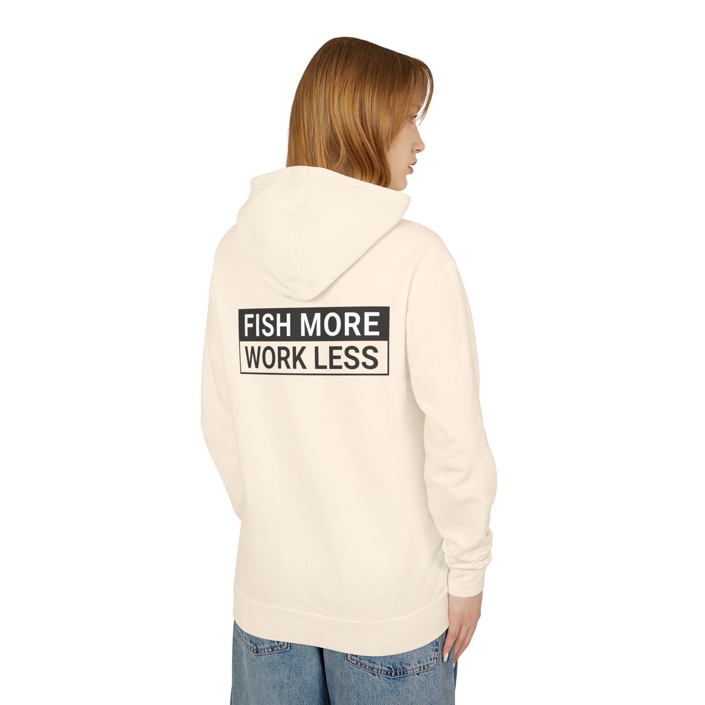 Fish More. Work Less. | Skateboarding Is Not a Crime Hoodie by The Kurrent Supply