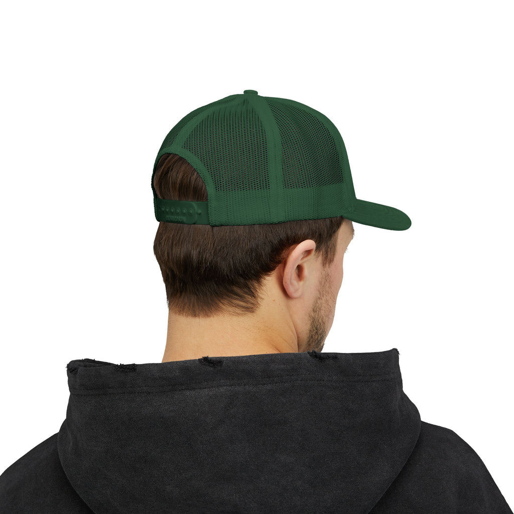 Fish More. Work Less. | Snapback Trucker Hat by The Kurrent Supply