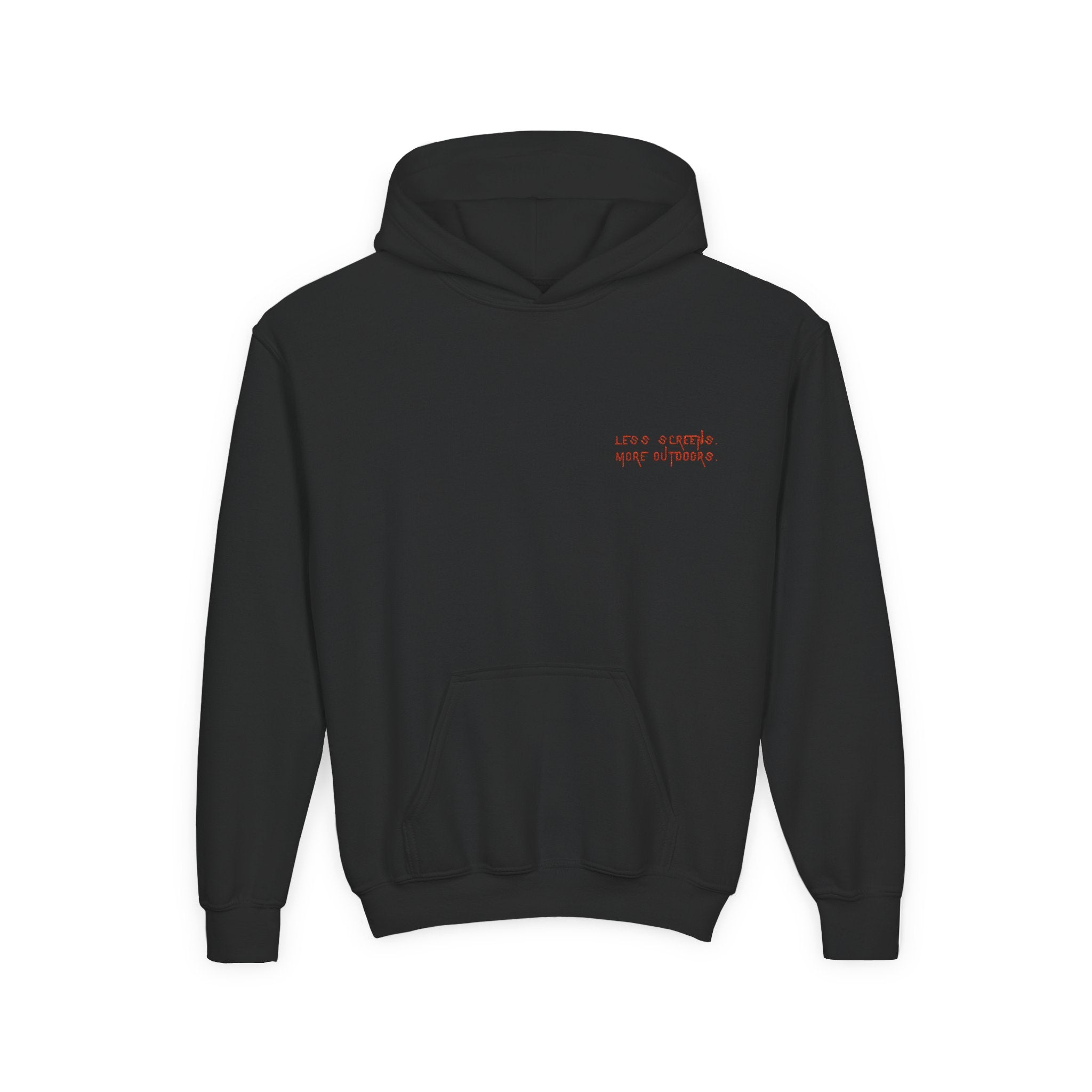 Less Screens. More Outdoors. | Youth Hoodie by The Kurrent Supply