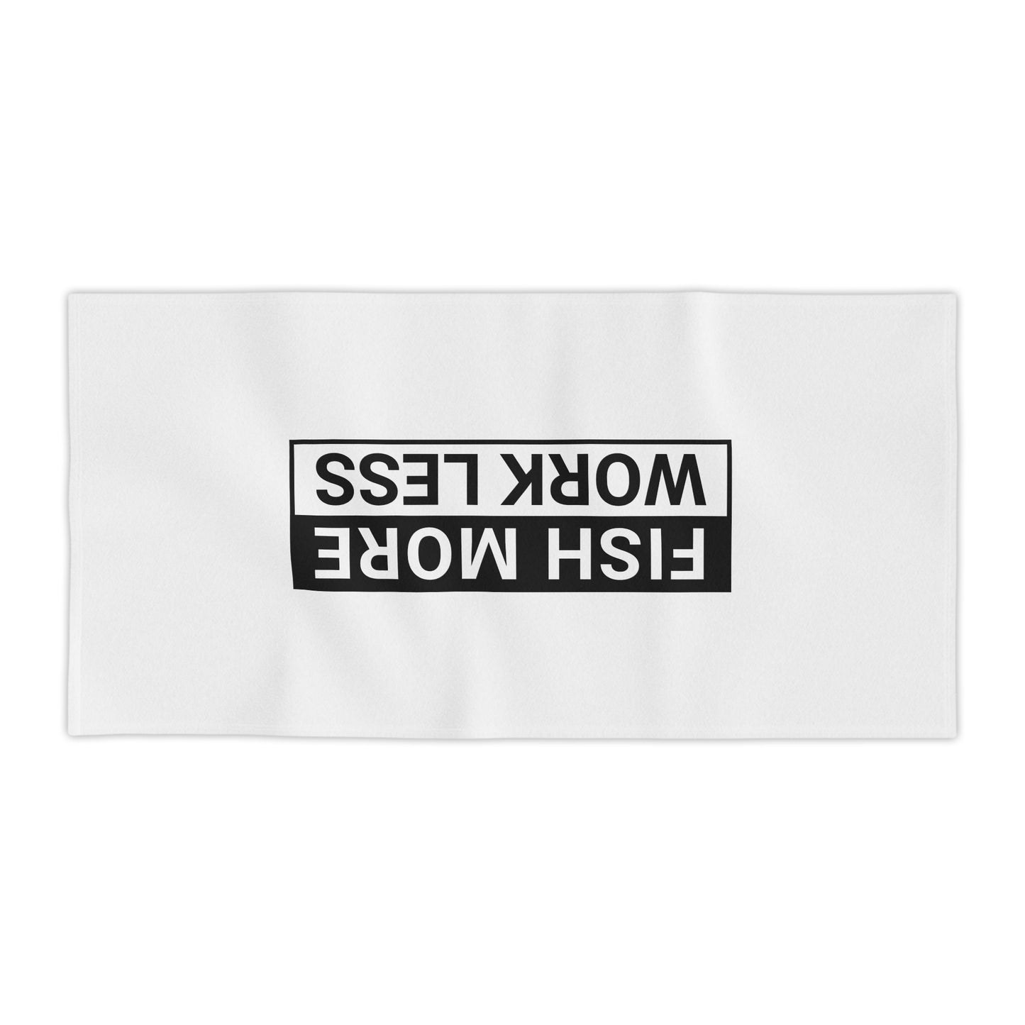 Fish More. Work Less. | Beach & Boat Towel by The Kurrent Supply