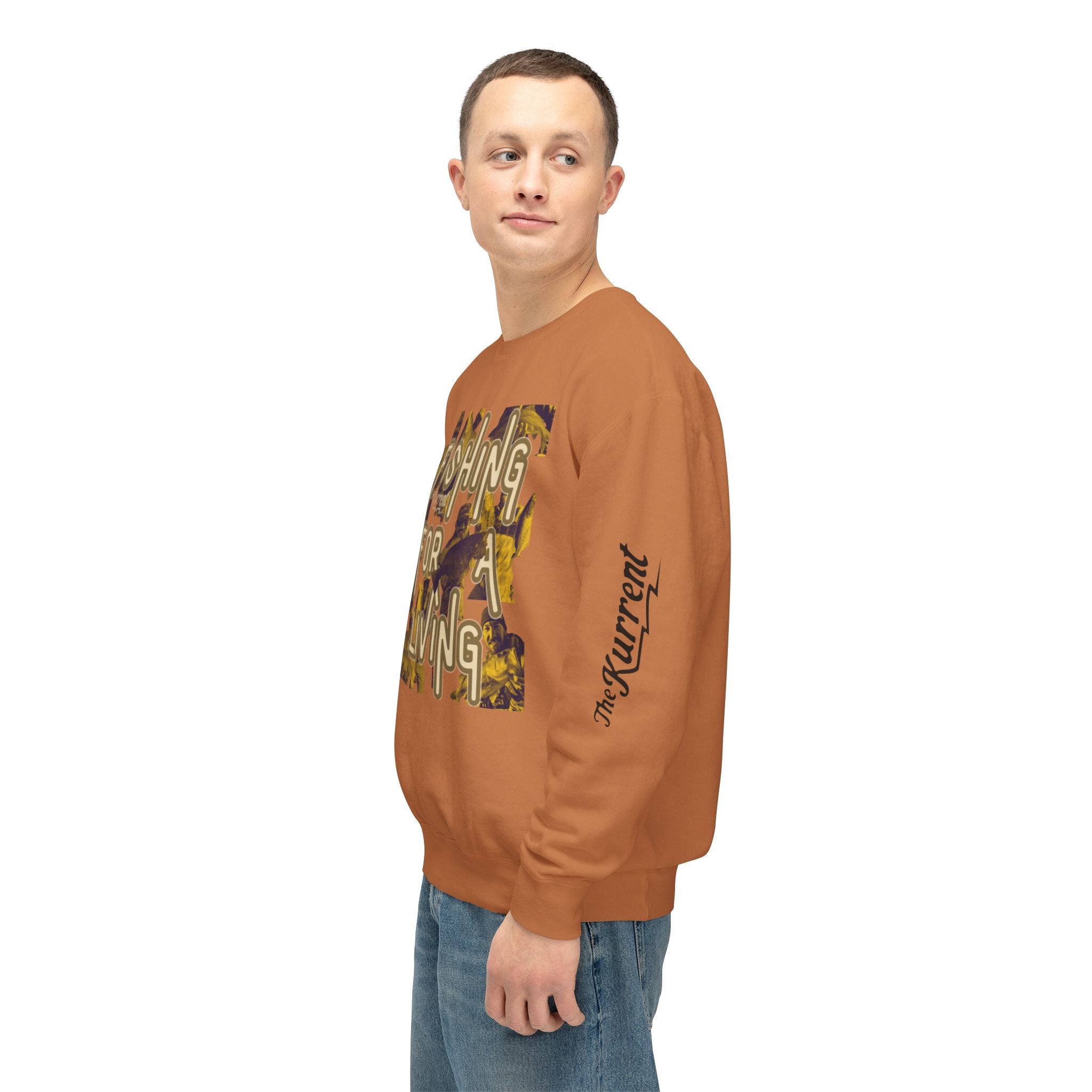 Fish More. Work Less. x Fishing for a Living | Lightweight Crewneck by The Kurrent Supply