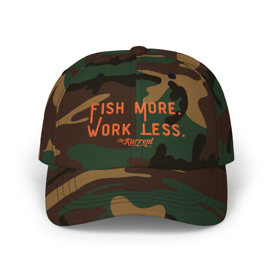 Fish More. Work Less. | Dad Cap by The Kurrent Supply