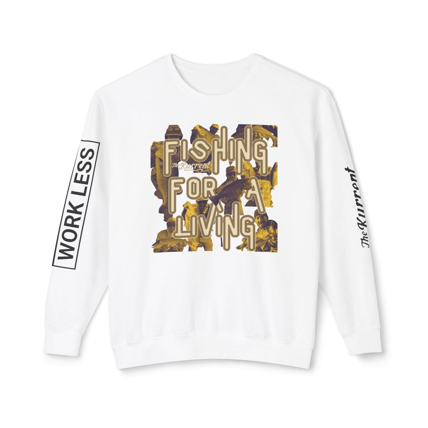 Fish More. Work Less. x Fishing for a Living | Lightweight Crewneck by The Kurrent Supply