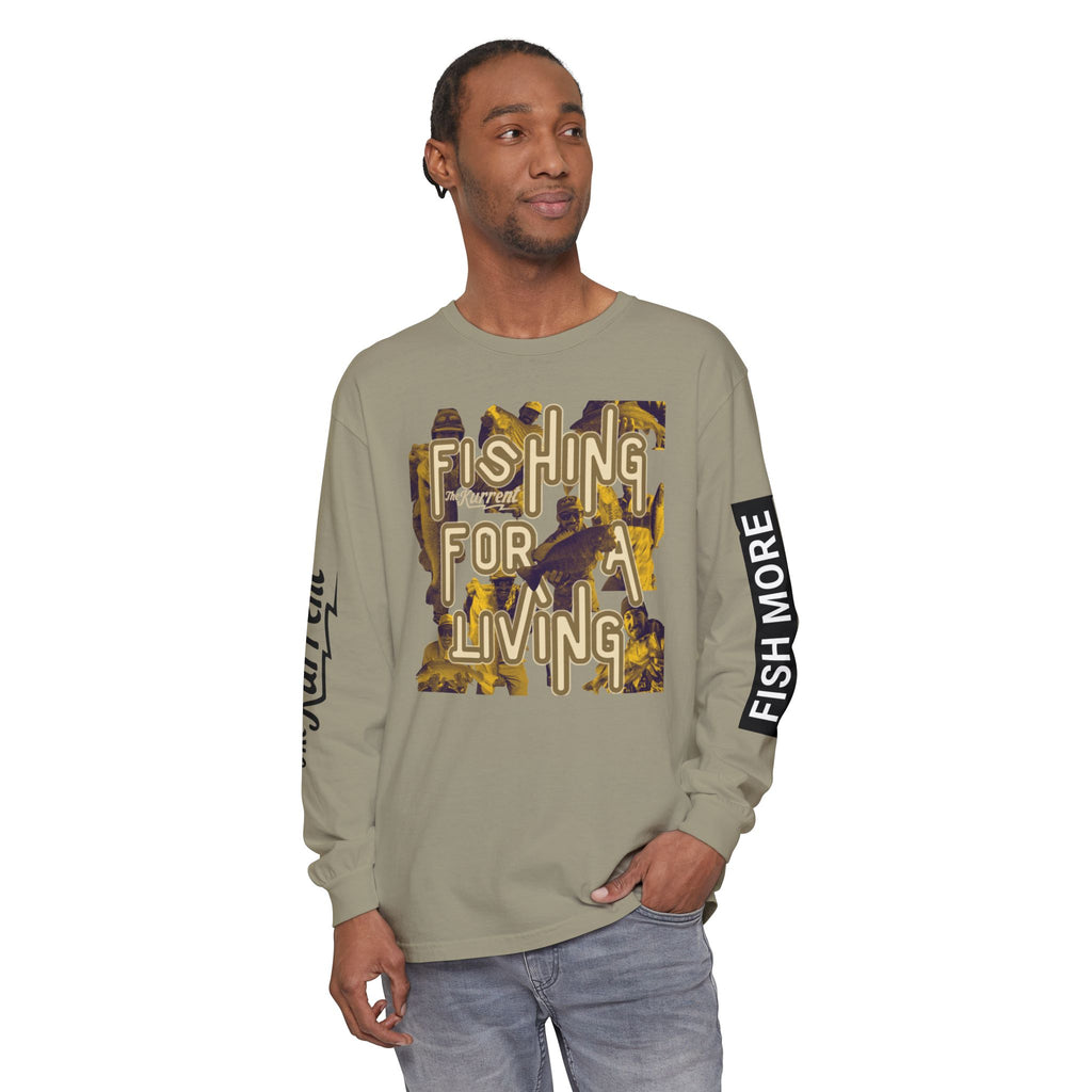 Fish More. Work Less. x Fishing for a Living | Long Sleeve Tee by The Kurrent Supply