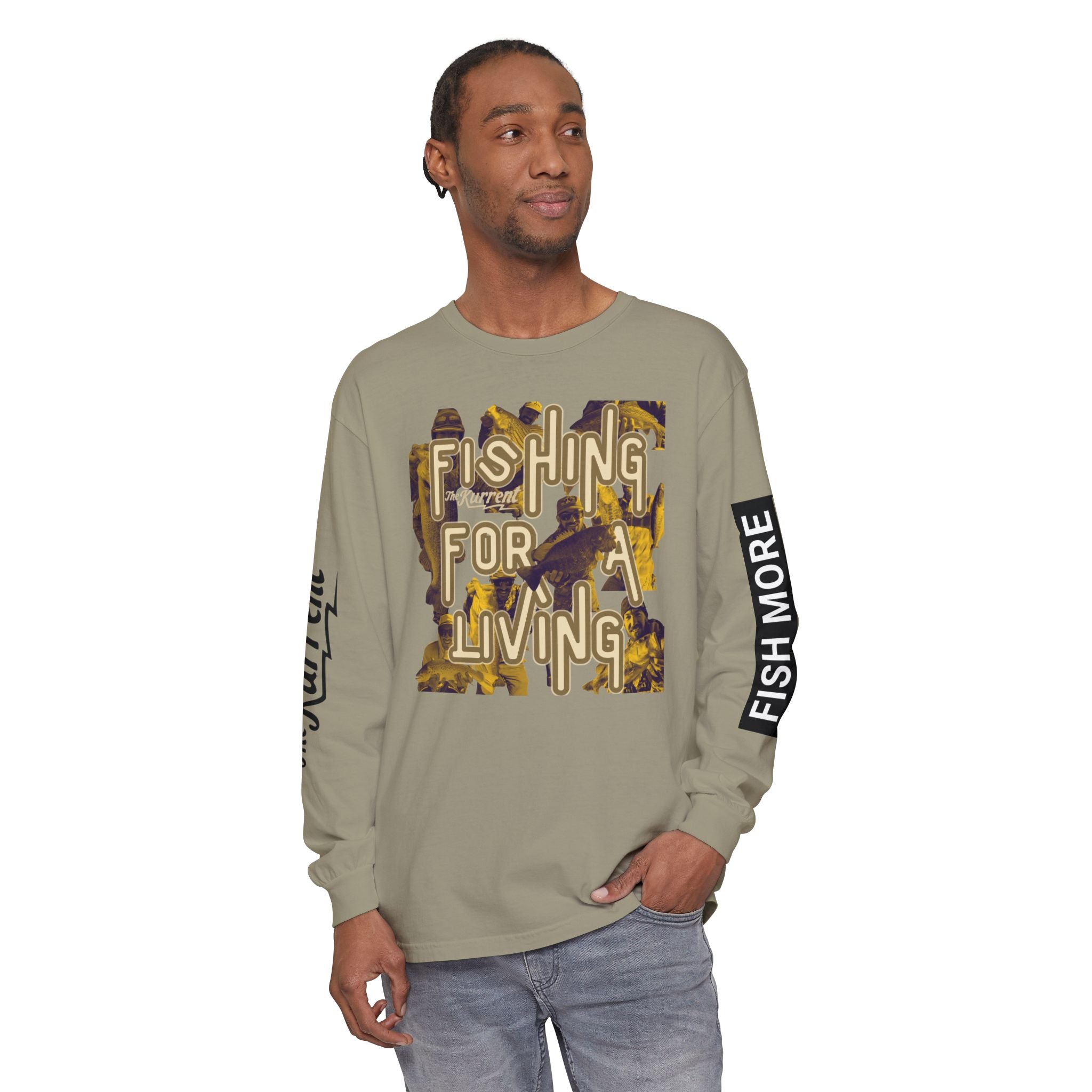 Fish More. Work Less. x Fishing for a Living | Long Sleeve Tee by The Kurrent Supply