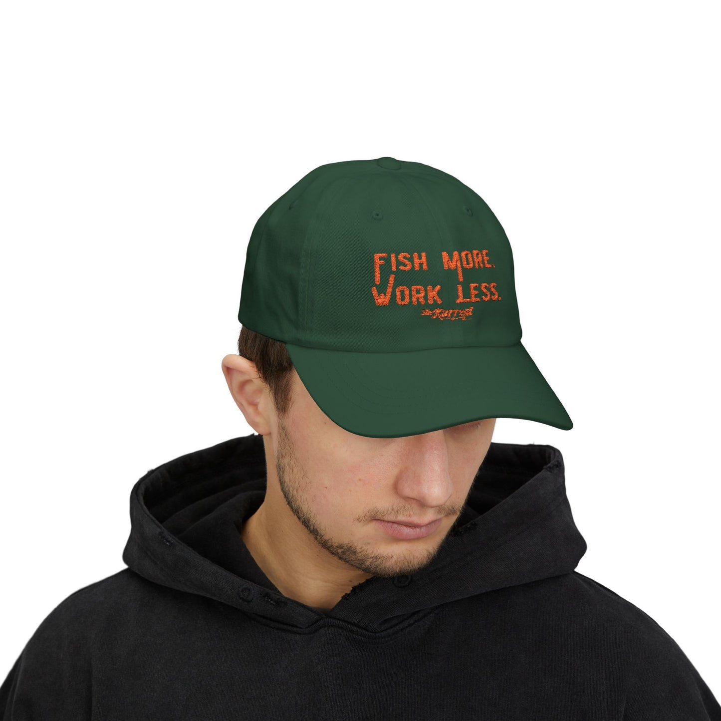 Fish More. Work Less. | Dad Cap by The Kurrent Supply