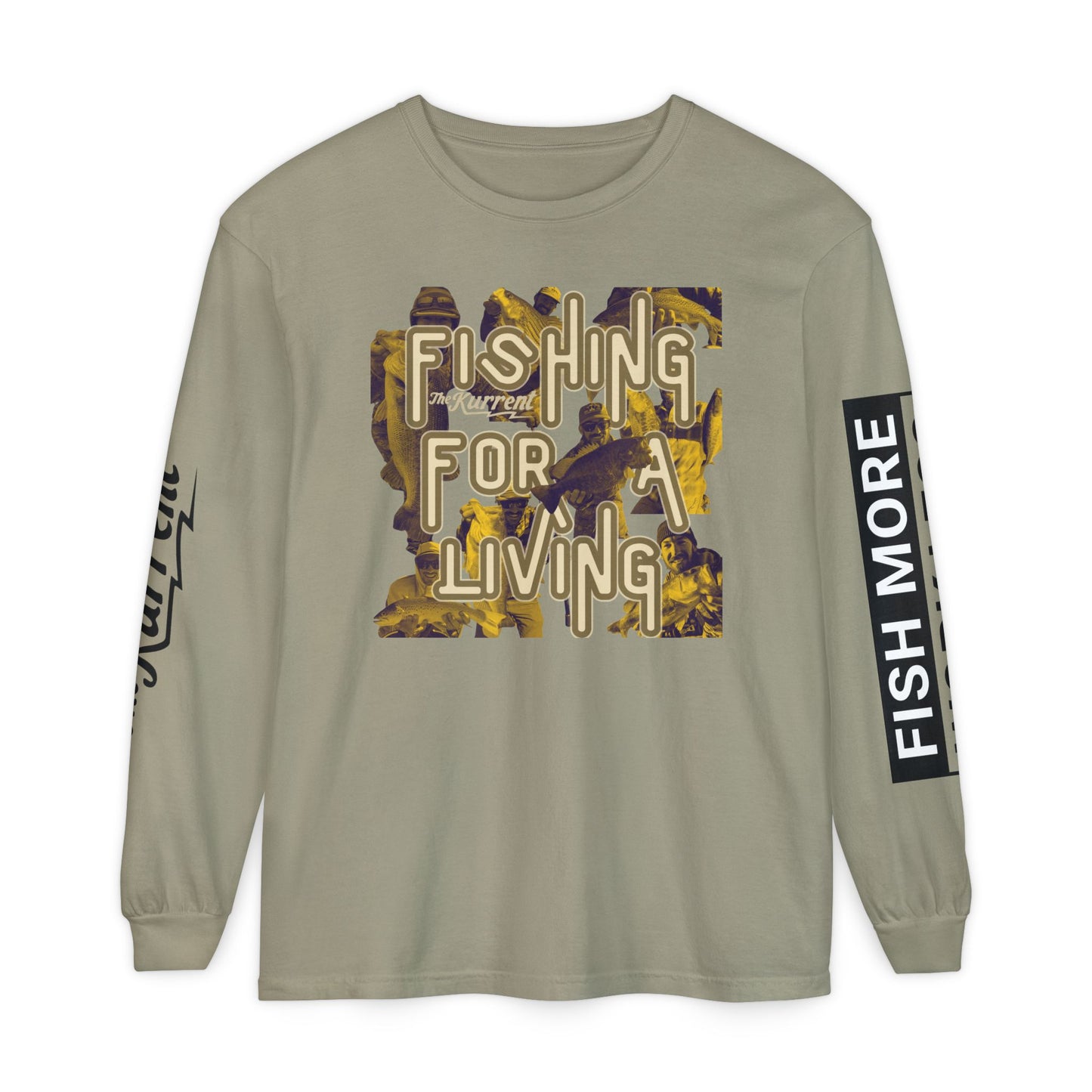 Fish More. Work Less. x Fishing for a Living | Long Sleeve Tee by The Kurrent Supply