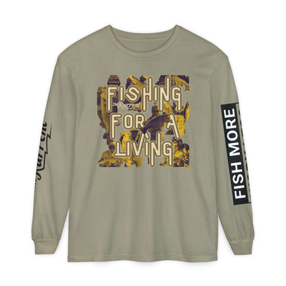 Fish More. Work Less. x Fishing for a Living | Long Sleeve Tee by The Kurrent Supply