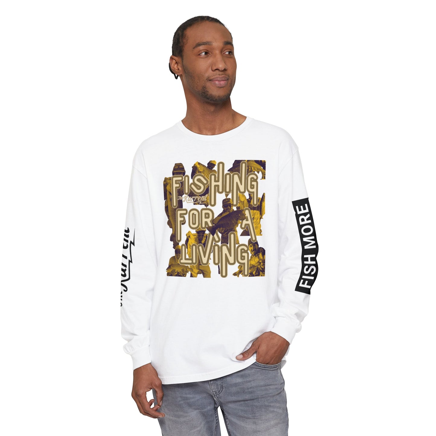 Fish More. Work Less. x Fishing for a Living | Long Sleeve Tee by The Kurrent Supply