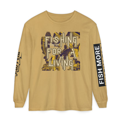 Fish More. Work Less. x Fishing for a Living | Long Sleeve Tee by The Kurrent Supply