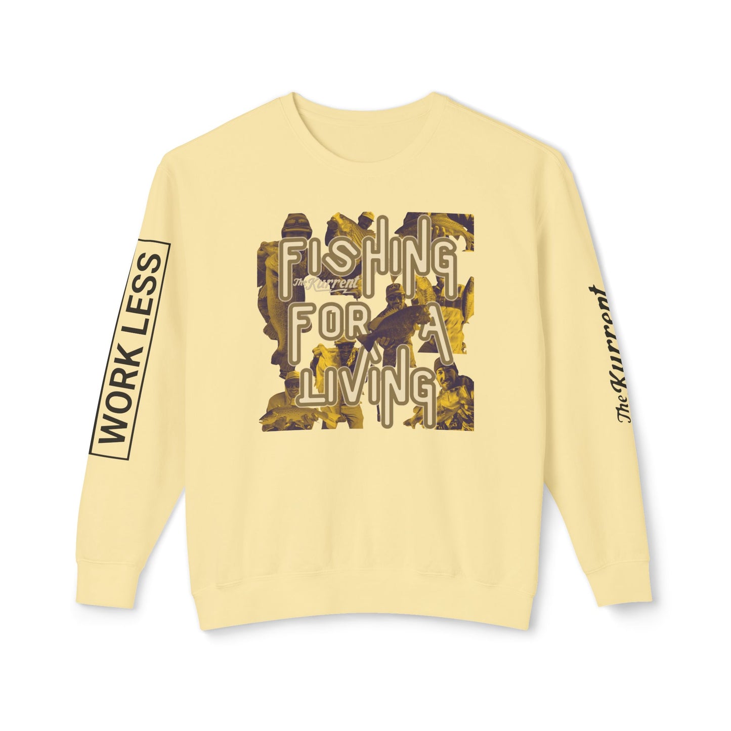 Fish More. Work Less. x Fishing for a Living | Lightweight Crewneck by The Kurrent Supply