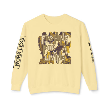 Fish More. Work Less. x Fishing for a Living | Lightweight Crewneck by The Kurrent Supply